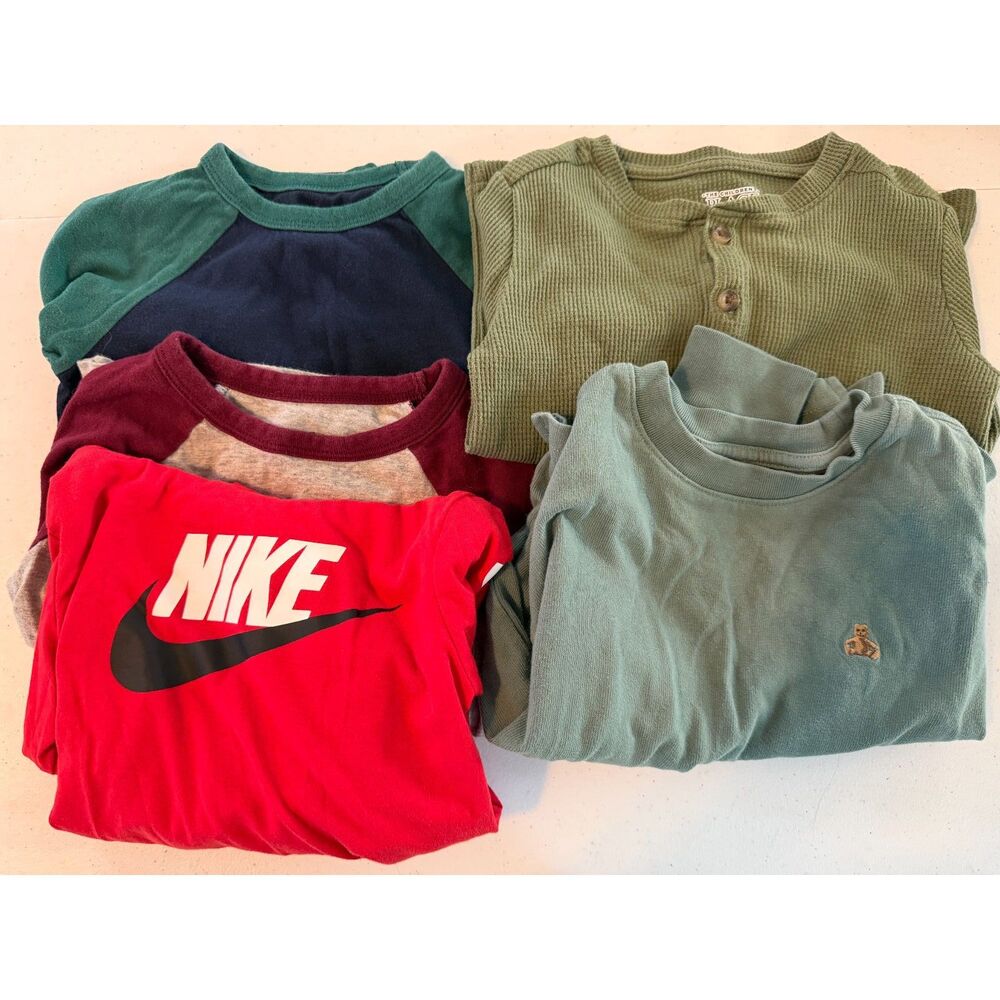 5-piece 3T boys long sleeve shirt lot- Nike, Gap, and more